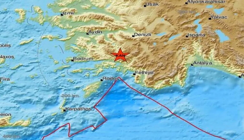Σεισμός στη νοτιοδυτική Τουρκία – Αισθητός και στη Ρόδο