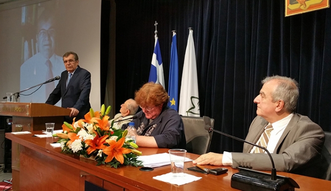Βράβευση του Καθηγητή Δημήτρη Κρεμαστινού για το επιστημονικό του έργο από τον Σύλλογο των εν Ελλάδι Κασίων