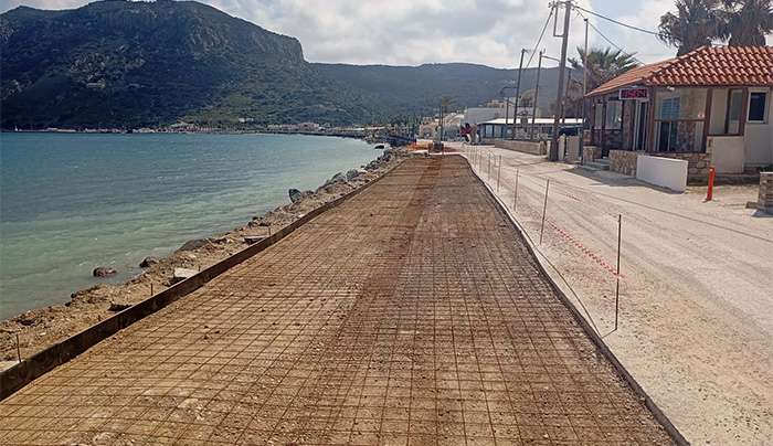 Κλειστός σήμερα έως το μεσημέρι ο παραλιακός δρόμος Κεφάλου λόγω εργασιών σκυροδέτησης οδοστρώματος