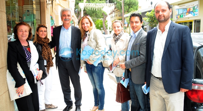 Περιοδεία στο κέντρο της Κω από τον Γ. Μαχαιρίδη.