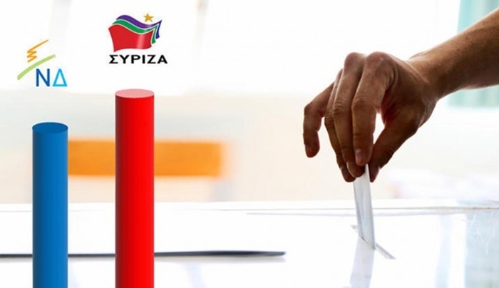 Νέα δημοσκόπηση: Προηγείται ο ΣΥΡΙΖΑ με 3,3 μονάδες διαφορά από την ΝΔ