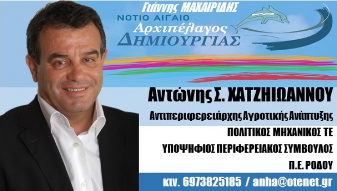 Ο Αντώνης Χατζηιωάννου Υποψήφιος με τον Γιάννη Μαχαιρίδη