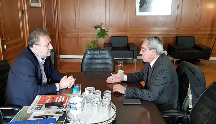 Η αναζήτηση πόρων που θα καλύψουν τις ανάγκες των νησιών σε υποδομές, επί τάπητος στη συνάντηση εργασίας του Περιφερειάρχη, με τον  Υφυπουργό  Οικονομίας και Ανάπτυξης, Στέργιο Πιτσιόρλα