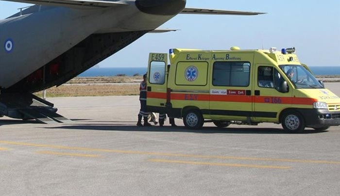 Αερομεταφορά ασθενών από Κάλυμνο και Κάρπαθο