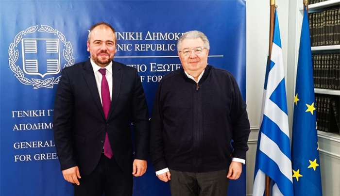 Συνάντηση Φίλιππου Φόρτωμα με τον Γενικό Γραμματέα Απόδημου Ελληνισμού και Δημόσιας Διπλωματίας, κ. Ιωάννη Χρυσουλάκη
