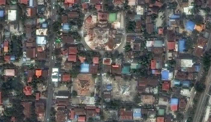 (Photo by Handout / Satellite image ©2025 Maxar Technologies / AFP)