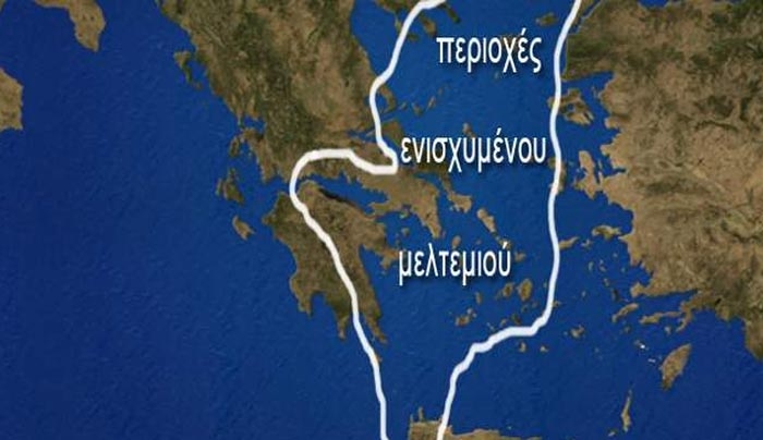 Ερχονται μελτέμια, ίσως και 9 μποφόρ στο Αιγαίο, από την Κυριακή