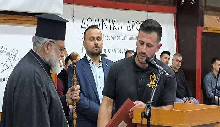 Η Αγία Κλαυδία, ο Άγιος Φωκάς, το μπαστούνι του Σεβασμιωτάτου Μητροπολίτη Κώου και Νισύρου κ.κ. Ναθαναήλ και ο Άγ.Γεώργιος Περιστερεώτα