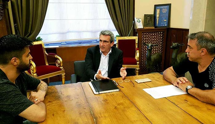 Συνάντηση του Συλλόγου  Καταστηματαρχών Κομμωτών-Κουρέων Ν. Δωδεκανήσου με τον Περιφερειάρχη Γιώργο Χατζημάρκο