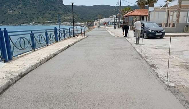 Ολοκληρώθηκαν οι εργασίες στον παραλιακό δρόμο Κεφάλου. Κλειστός στην κυκλοφορία μέχρι τη Δευτέρα 4 Μαϊου