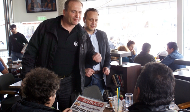 Επίσκεψη της Ελληνικής Αυγής για το Ν.Αιγαίο στον Αρχάγγελο