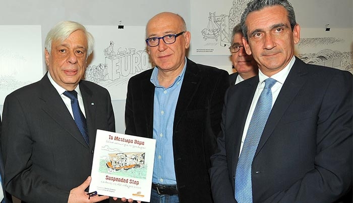 Σε Λέρο και Αγαθονήσι μεταφέρεται η έκθεση σκίτσου για το προσφυγικό , «Μετέωρο Βήμα»