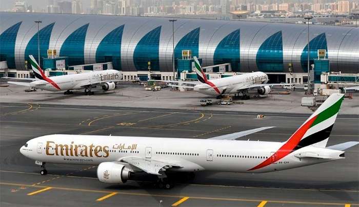 Αεροπλάνο της Emirates στο αεροδρόμιο του Ντουμπάι (ΦΩΤΟ ΑΡΧΕΙΟΥ)  AP Photo/Adam Schreck, File