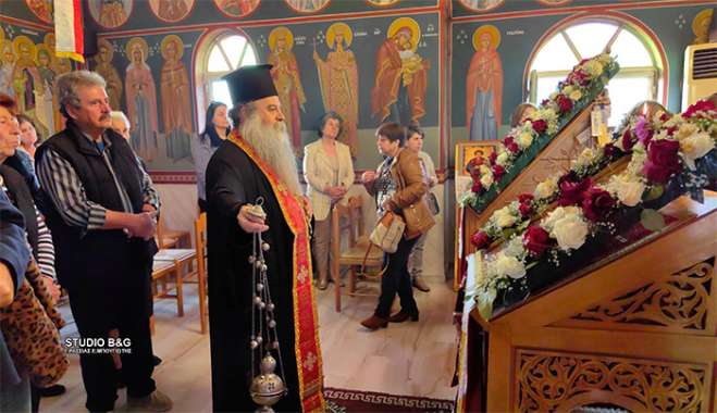 Ιερό Ευχέλαιο και αναχώρηση του Ιερού Λειψάνου του Αγίου Παντελεήμονα του Θαυματουργού από τις Κοκκινάδες Λυγουριού