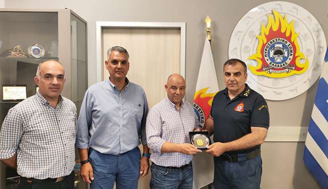 Συνάντηση με τον Υπουργό Κλιματικής Κρίσης και Πολιτικής Προστασίας  και με τον Υπαρχηγό του Πυροσβεστικού Σώματος