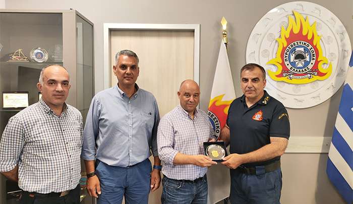 Συνάντηση με τον Υπουργό Κλιματικής Κρίσης και Πολιτικής Προστασίας  και με τον Υπαρχηγό του Πυροσβεστικού Σώματος