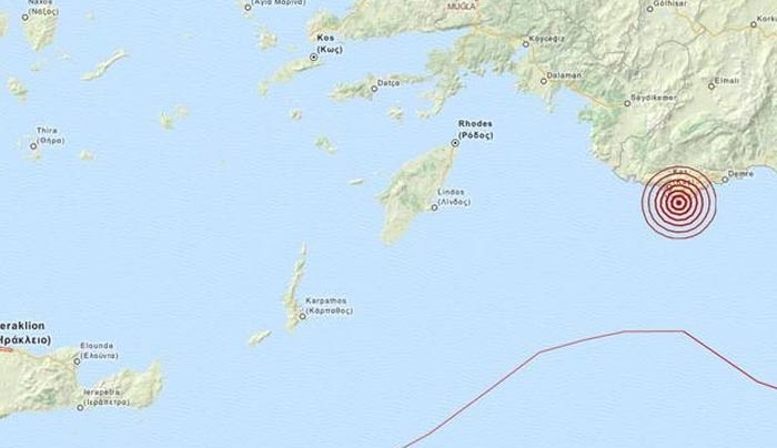 Σεισμός 3,5 Ρίχτερ κοντά στο Καστελλόριζο