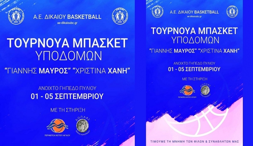 6ο τουρνουά αγοριών Γιάννης Μαύρος &amp; 4ο τουρνουά κοριτσιών Χριστίνα Χανή