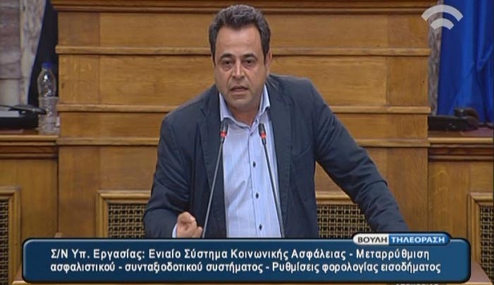 Ν. Σαντορινιός για Ασφαλιστικό-ΒΙΝΤΕΟ με την ομιλία