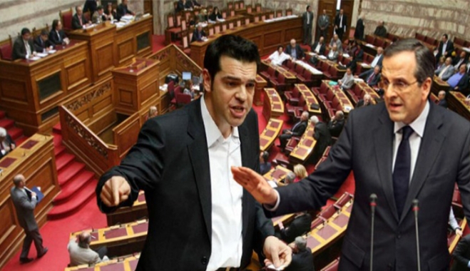 Αγρια κόντρα Αλ. Τσίπρα και Αντ. Σαμαρά με φόντο το Μνημόνιο