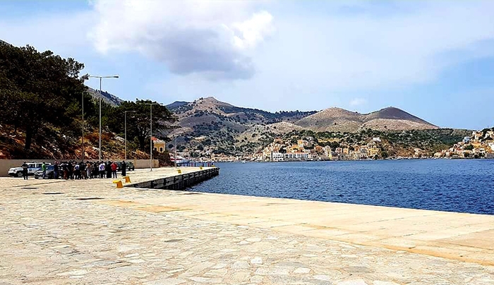 Στη Σύμη για τα εγκαίνια του νέου λιμανιού του νησιού, ο Περιφερειάρχης, Γιώργος Χατζημάρκος