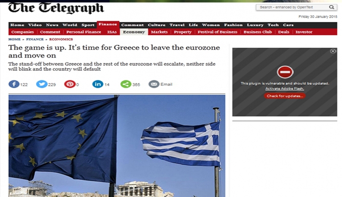 Telegraph: Παιχνίδι τέλος! Είναι ώρα η Ελλάδα να φύγει από το ευρώ