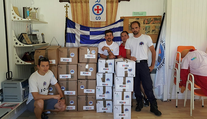 Παράδοση ανθρωπιστικoύ υλικού από την Νορβηγική RS και την ΕΟΔ