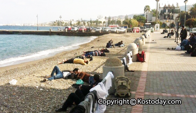 "Λιάζονται" στην Παραλιακή...Κω εν έτη 2014! (φωτό)