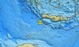 Σεισμός νοτιοδυτικά της Κρήτης