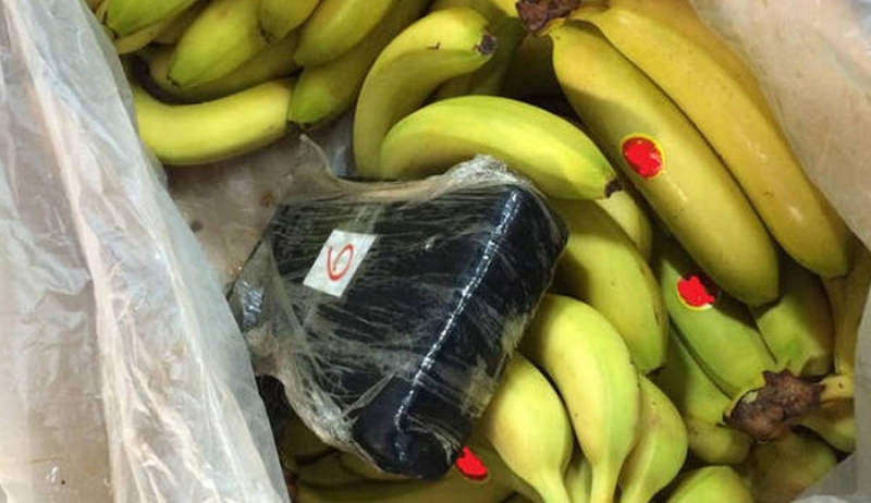 Έκρυβαν 41,5 κιλά κοκαΐνης σε φορτίο με μπανάνες από το Εκουαδόρ
