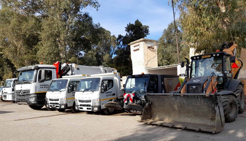 ΠΕΝΤΕ ΝΕΑ ΟΧΗΜΑΤΑ ΠΡΟΜΗΘΕΥΤΗΚΕ Ο ΔΗΜΟΣ ΛΕΡΟΥ ΓΙΑ ΤΙΣ ΑΝΑΓΚΕΣ ΤΗΣ ΤΕΧΝΙΚΗΣ ΥΠΗΡΕΣΙΑΣ