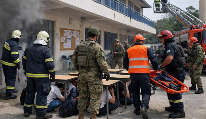 Άσκηση σεισμού στο 1ο ΕΠΑΛ ΚΩ Παρασκευή 27/02/2026