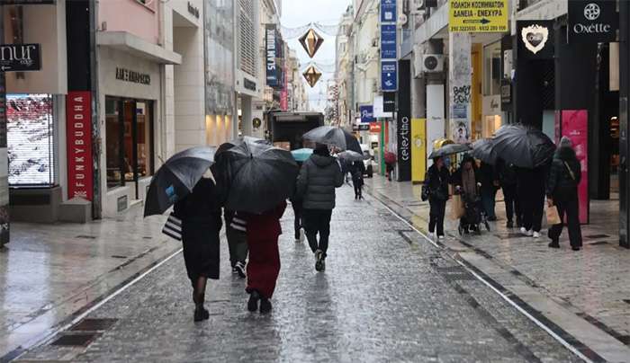 Καιρός σήμερα: Βροχές σε όλη την Ελλάδα με ανέμους ως 7 μποφόρ – Πού θα χιονίσει