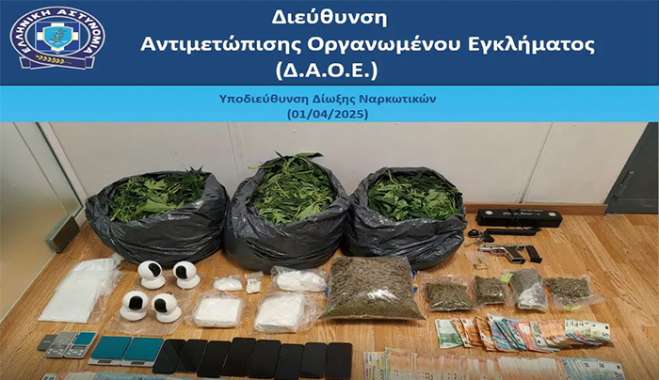 Δ.Α.Ο.Ε.: Εξαρθρώθηκε εγκληματική οργάνωση που δραστηριοποιούνταν στην καλλιέργεια υδροπονικής κάνναβης (SKUNK) και διακίνηση σημαντικών ποσοτήτων κοκαΐνης  και κάνναβης σε Αττική και Κρήτη – 7 συλλήψεις μελών