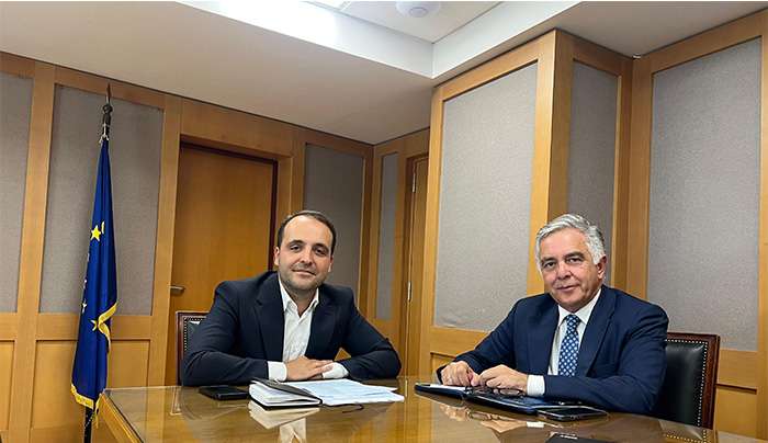 Συντονισμός για άμεσες λύσεις και πρωτοβουλίες στη συνάντηση του Βουλευτή Δωδεκανήσου με τον Υφυπουργό Ψηφιακής Διακυβέρνησης κ. Χρήστο Δερμεντζόπουλο για το Κτηματολόγιο