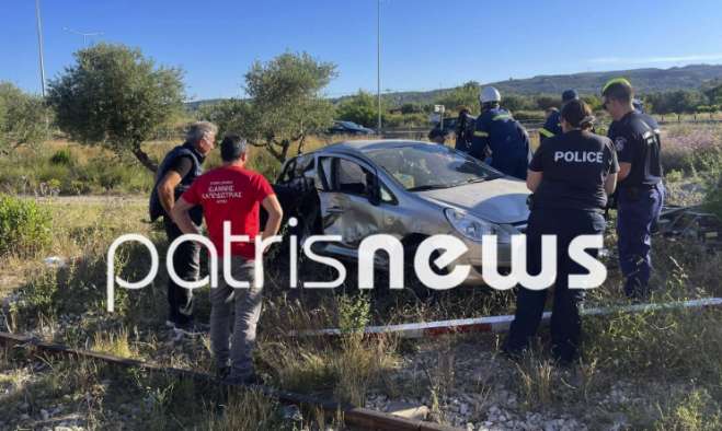 Τραγωδία στον Πύργο: Τρένο παρέσυρε αυτοκίνητο - Νεκρός ένας άνδρας