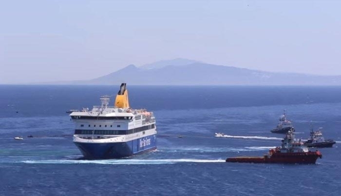 ΒINTEO από την επιχείρηση αποκόλλησης του Blue Star Patmos
