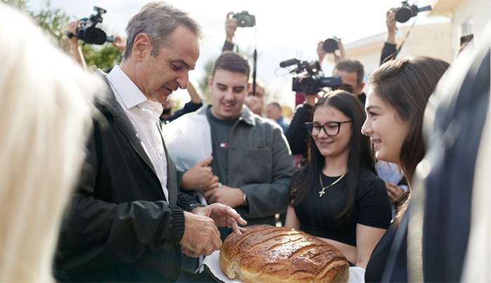 Από την επίσκεψη του πρωθυπουργού Κυριάκου Μητσοτάκη στην Κομοτηνή  Eurokinissi