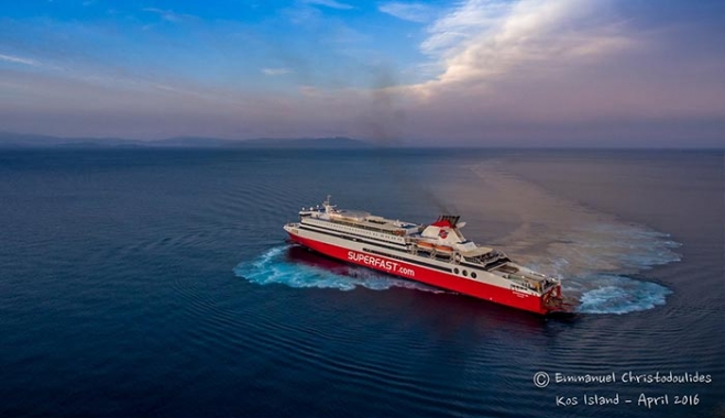 Στις 19 Μαίου 2017 ξεκινά το SUPERFAST XII να προσεγγίζει την Κάλυμνο.
