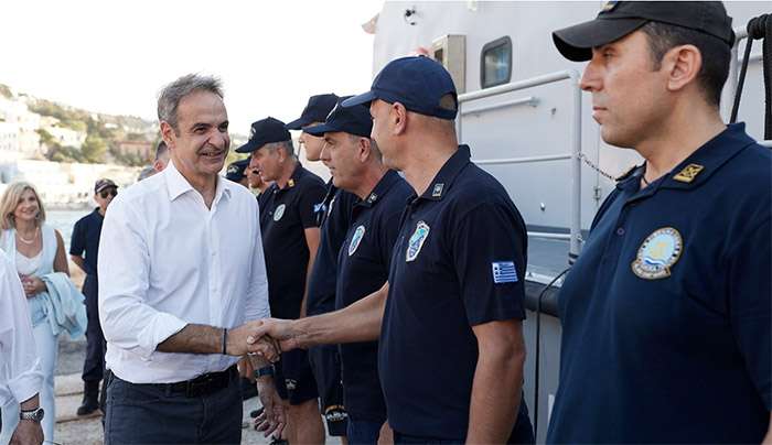 Στο φυλάκιο του Αγαθονησίου σήμερα ο Μητσοτάκης: «Πρώτη υποχρέωση να κρατούμε τη χώρα ασφαλή» το μήνυμά του από τη Λέρο