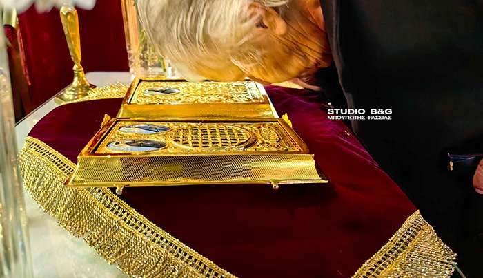 Ομιλία του Μητροπολίτη Αργολίδας στον ιερό ναό της Παναγίας στην Νέα Τίρυνθα