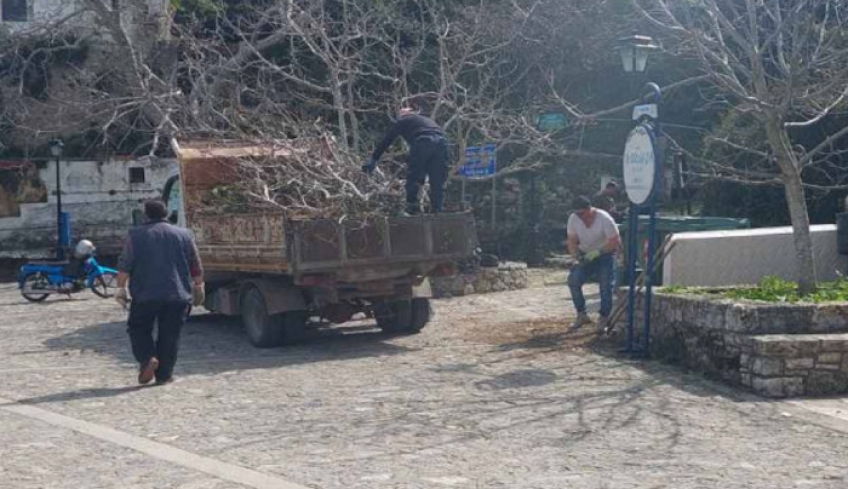 Σε εξέλιξη βρίσκονται οι εργασίες αποψίλωσης και καθαρισμού στη Ζιά της Κω