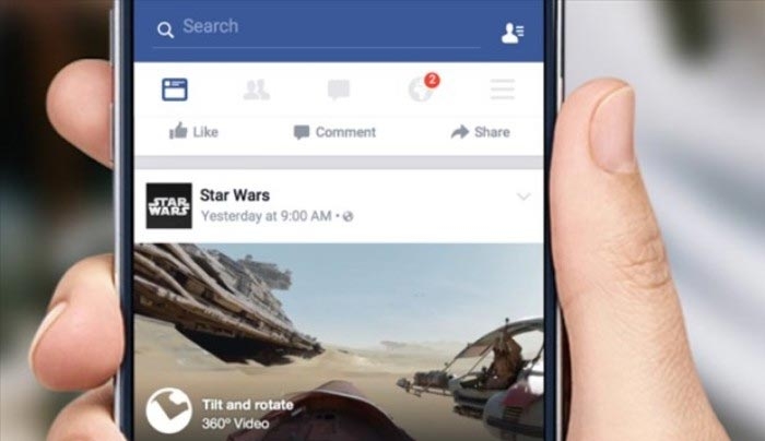 Ντεμπούτο με Star Wars για τα βίντεο 360 μοιρών στο Facebook