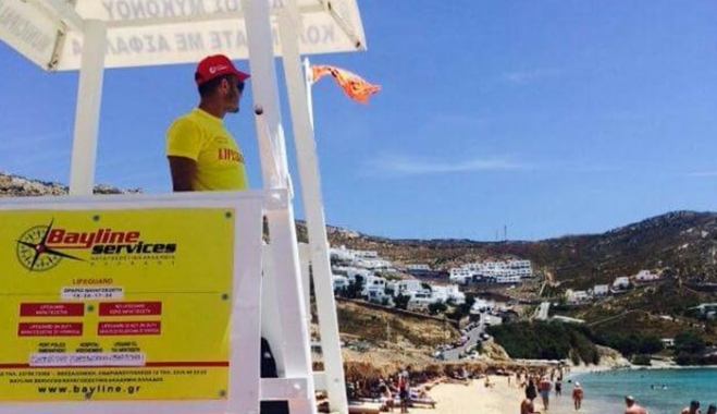 Ναυαγοσωστική κάλυψη και υψηλό επίπεδο ασφαλείας λουόμενων στην Μύκονο