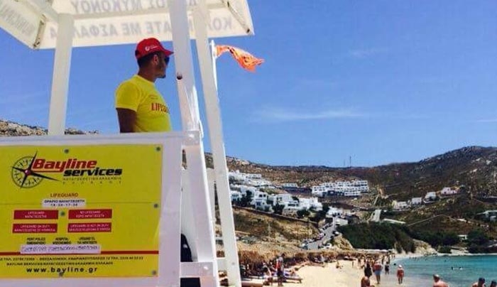 Ναυαγοσωστική κάλυψη και υψηλό επίπεδο ασφαλείας λουόμενων στην Μύκονο