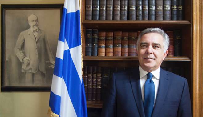 Ο Βασίλης Α. Υψηλάντης, εκπρόσωπος της Βουλής των Ελλήνων στη Ρόδο για την επέτειο της 28ης Οκτωβρίου