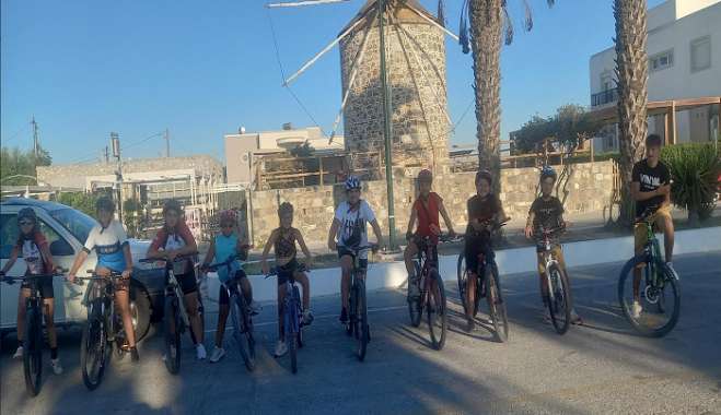 Σχολή ποδηλασίας στην Αντιμάχεια της Κω
