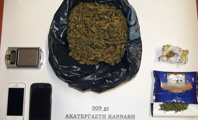Συνελήφθη 22χρονος στη Ρόδο με πάνω από 300 γραμμάρια κάνναβης στην κατοχή του