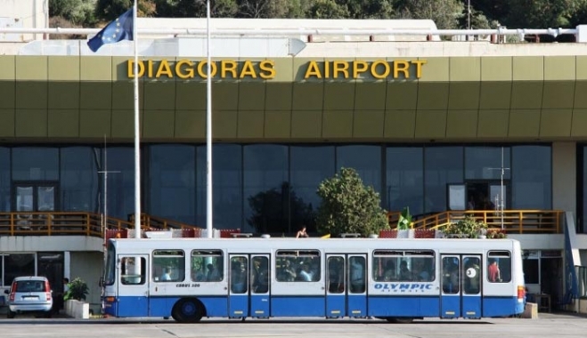 Χαώδης κατάσταση με τις πτήσεις προς Ρόδο λόγω των σφοδρών ανέμων