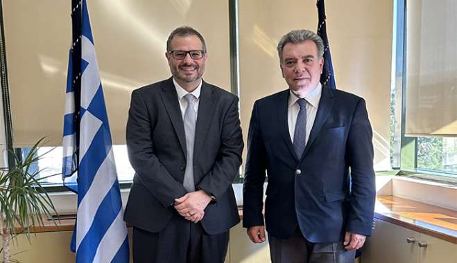 «Τα έργα που θα χρηματοδοτηθούν από το Ταμείο Απανθρακοποίησης Νησιών στην ατζέντα της συνάντησης του Μάνου Κόνσολα με τον Υφυπουργό Περιβάλλοντος και Ενέργειας, κ.Τσάφο»